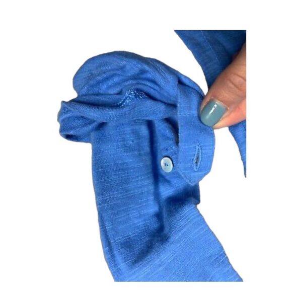 J jill light blue knit hoodie with drawstring. - Picture 5 of 7